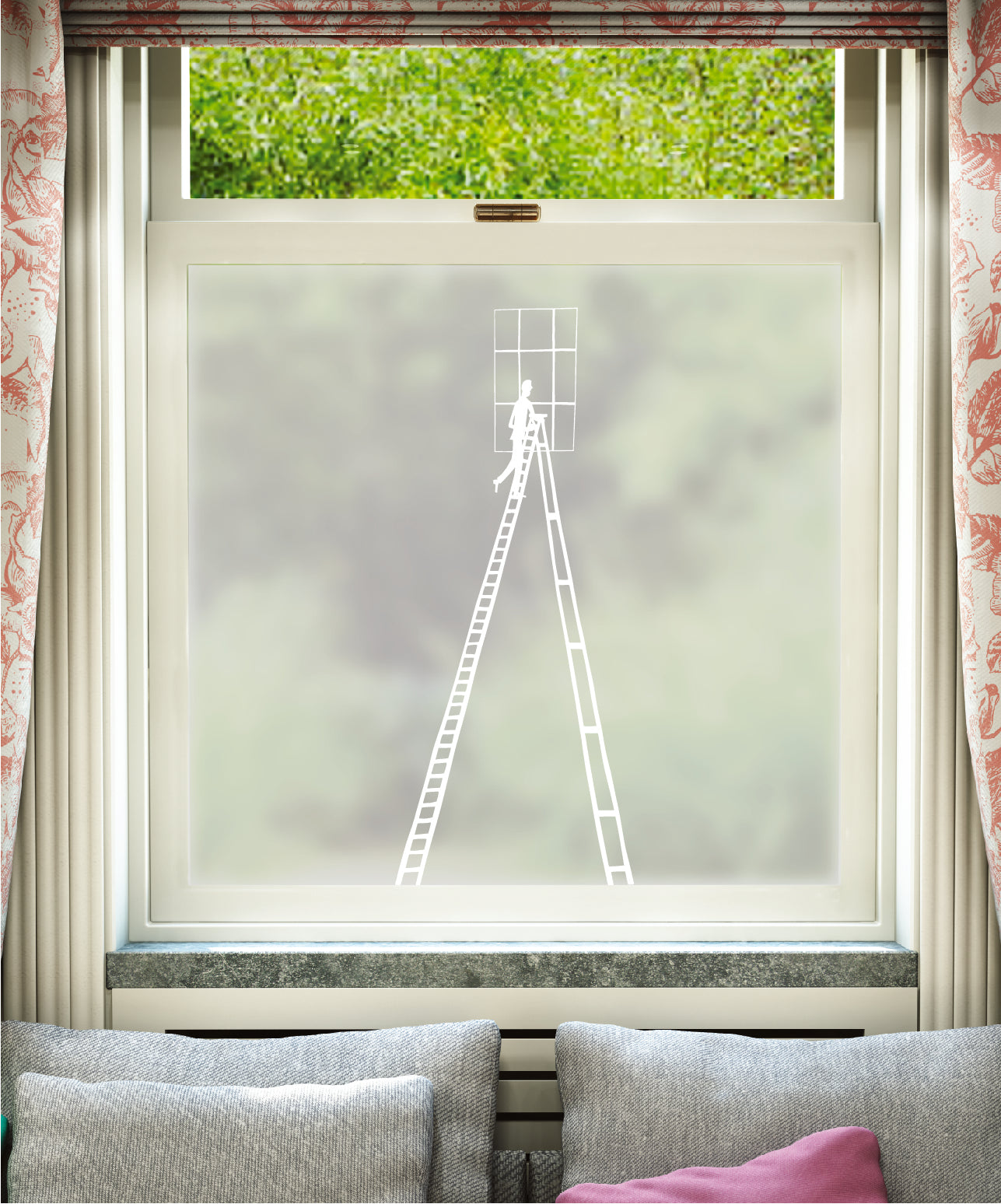 Step Ladder Decorative Frosted Window Film | Rob Ryan Designer Privacy ...
