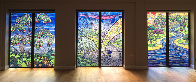 Cambridge 1 | Stained Glass Window Film - Privacy or See Through (Static  Cling) | Window Film World
