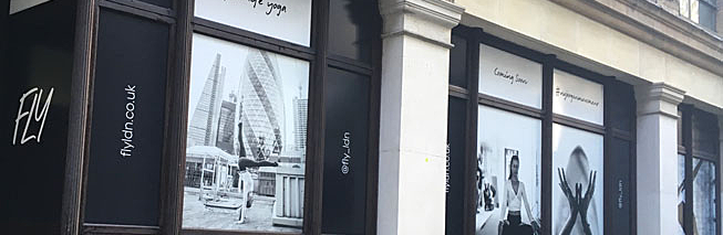 Window Graphics for Yoga Studios and Health Centres