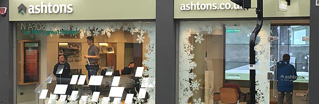 Seasonal Window Graphics for Estate Agents Windows