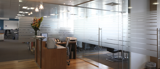 Computer cut graphics from The Window Film Company