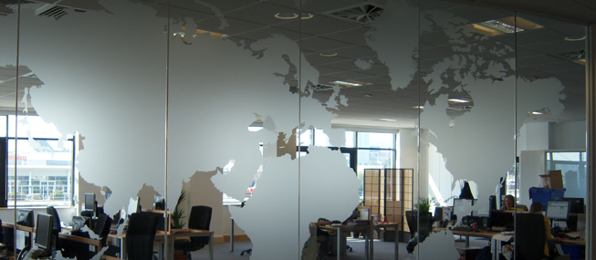 Window Film for Office Partitions
