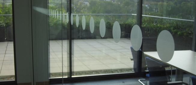 Glass Manifestation supplied and installed by The Window Film Company