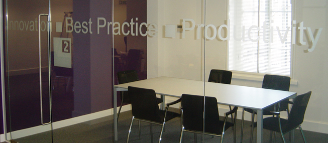 Glass Manifestation supplied and installed by The Window Film Company