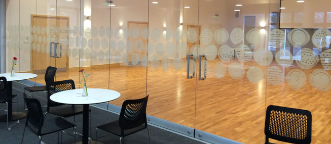 Glass Manifestation supplied and installed by The Window Film Company