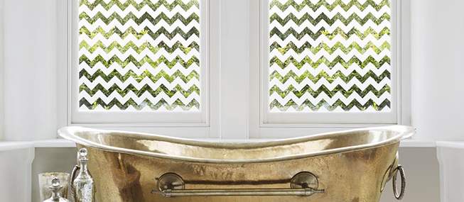 Frosted Bathroom Window Film or Cut Pattern Bathroom Window Film