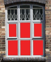 Red Window Film Solid Colour 4243