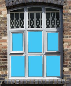 Pale Blue Window Film Solid Colour 4250