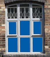 Mid Blue Window Film Solid Colour 4254