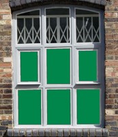 Mid Green Solid Colour Window Film 4263