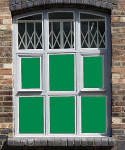 Mid Green Solid Colour Window Film 4263