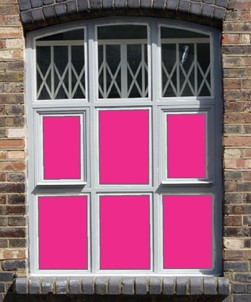 Magenta Solid Colour Window Film 4282
