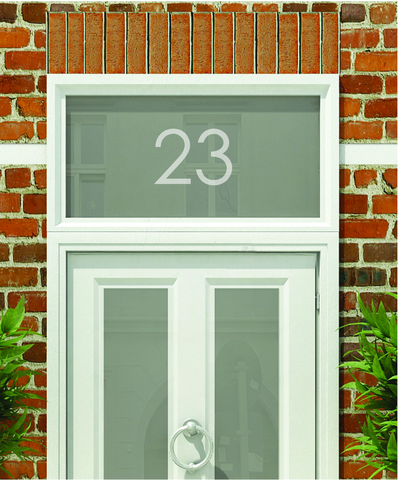 House Numbers & Text Window Design HN002