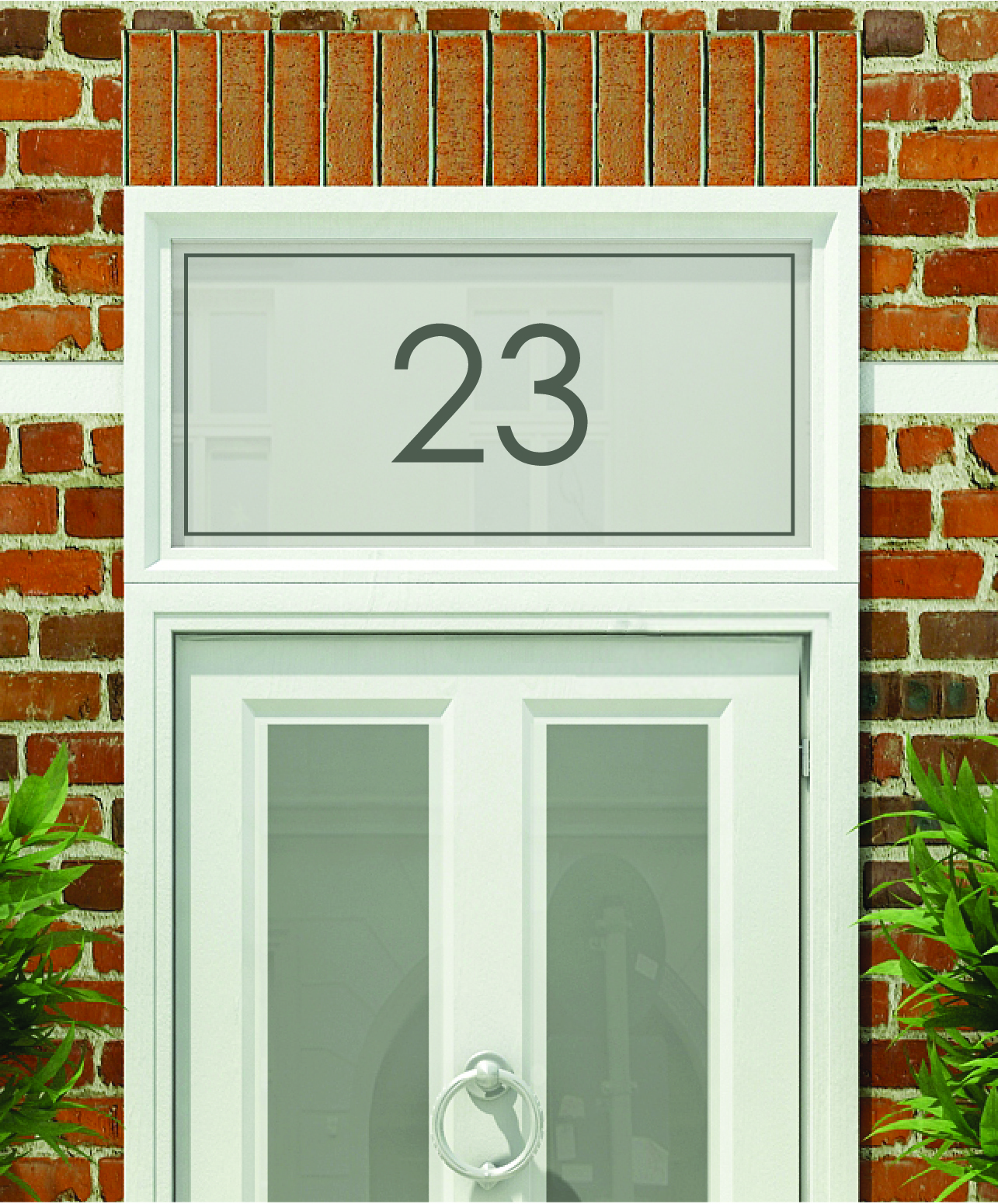 House Numbers & Text Window Design HN003