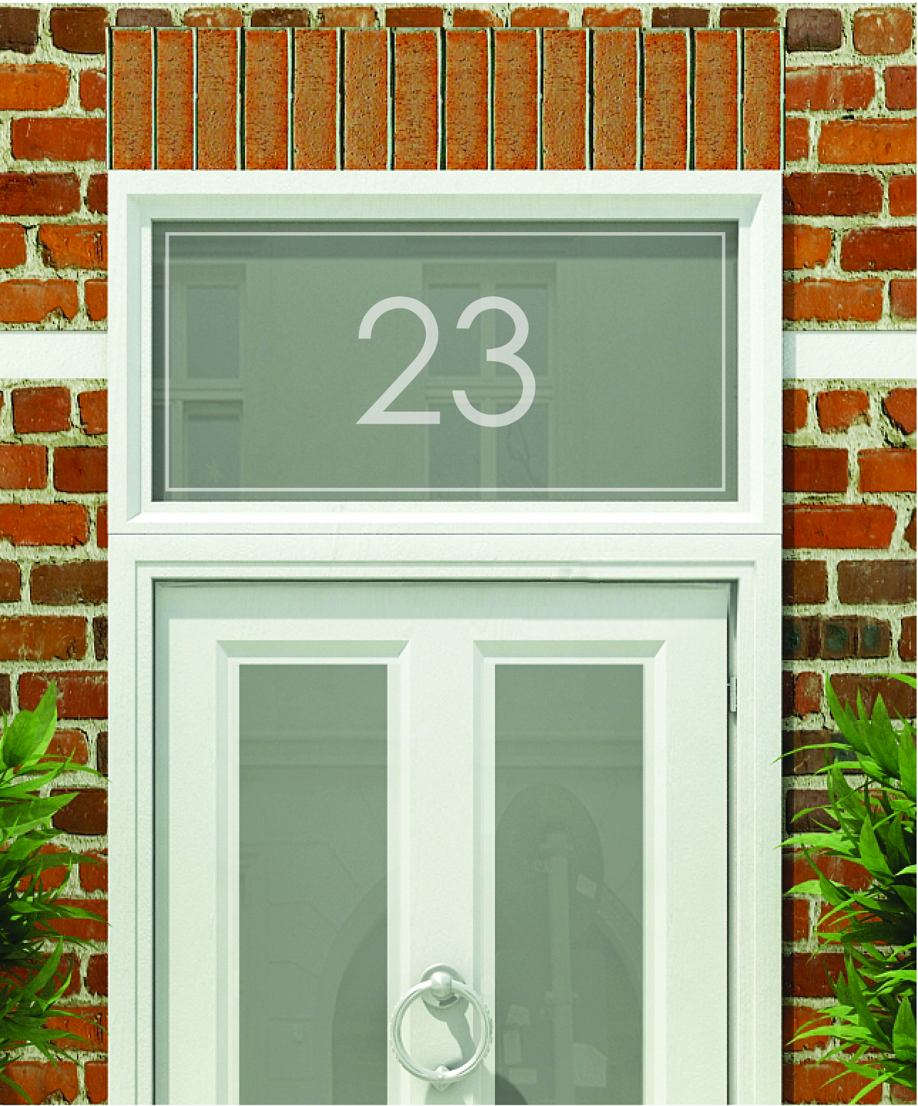 House Numbers & Text Window Design HN004