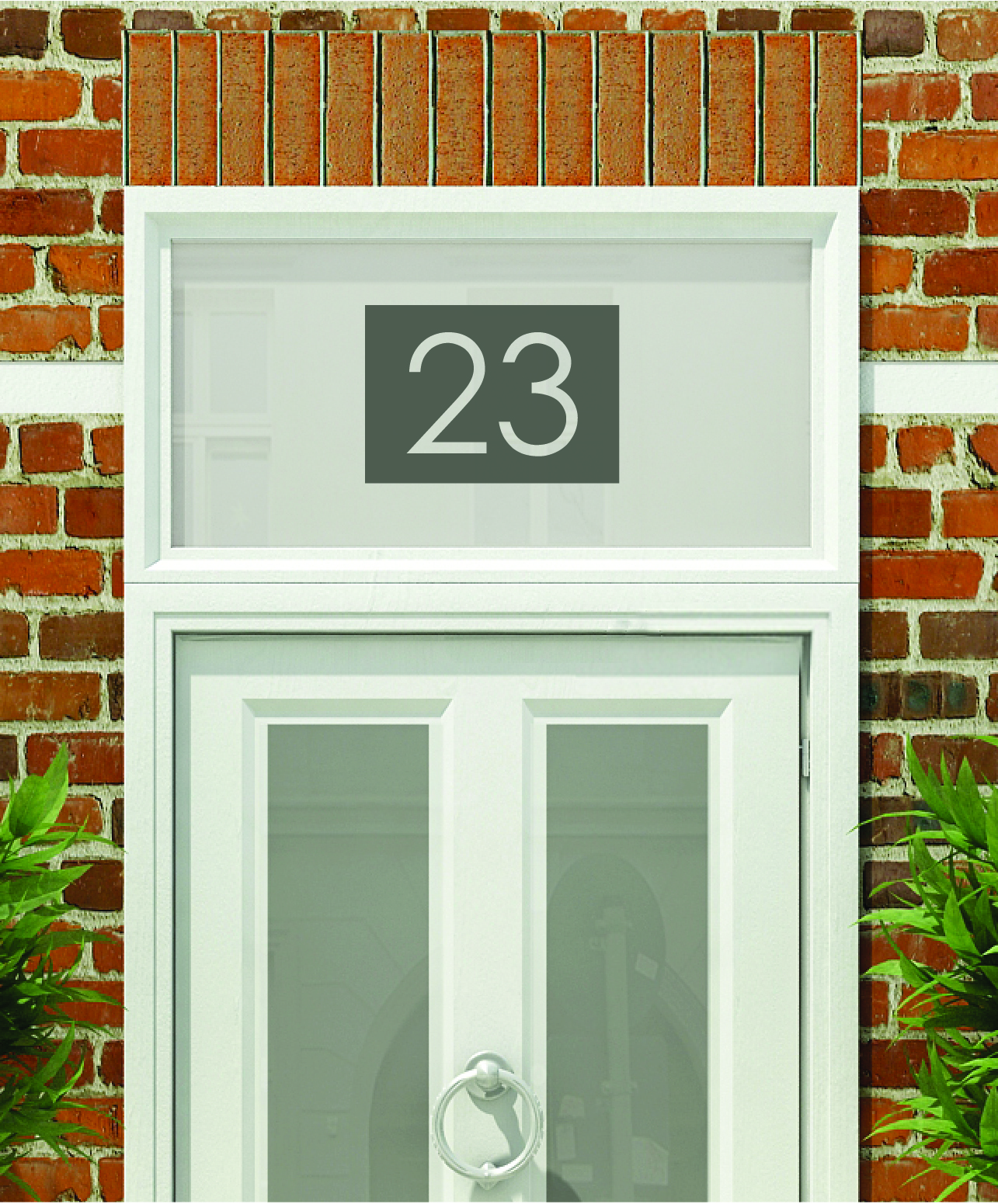 House Numbers & Text Window Design HN005
