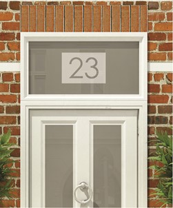 House Numbers & Text Window Design HN006