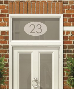 House Numbers & Text Window Design HN010