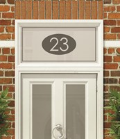 House Numbers & Text Window Design HN011