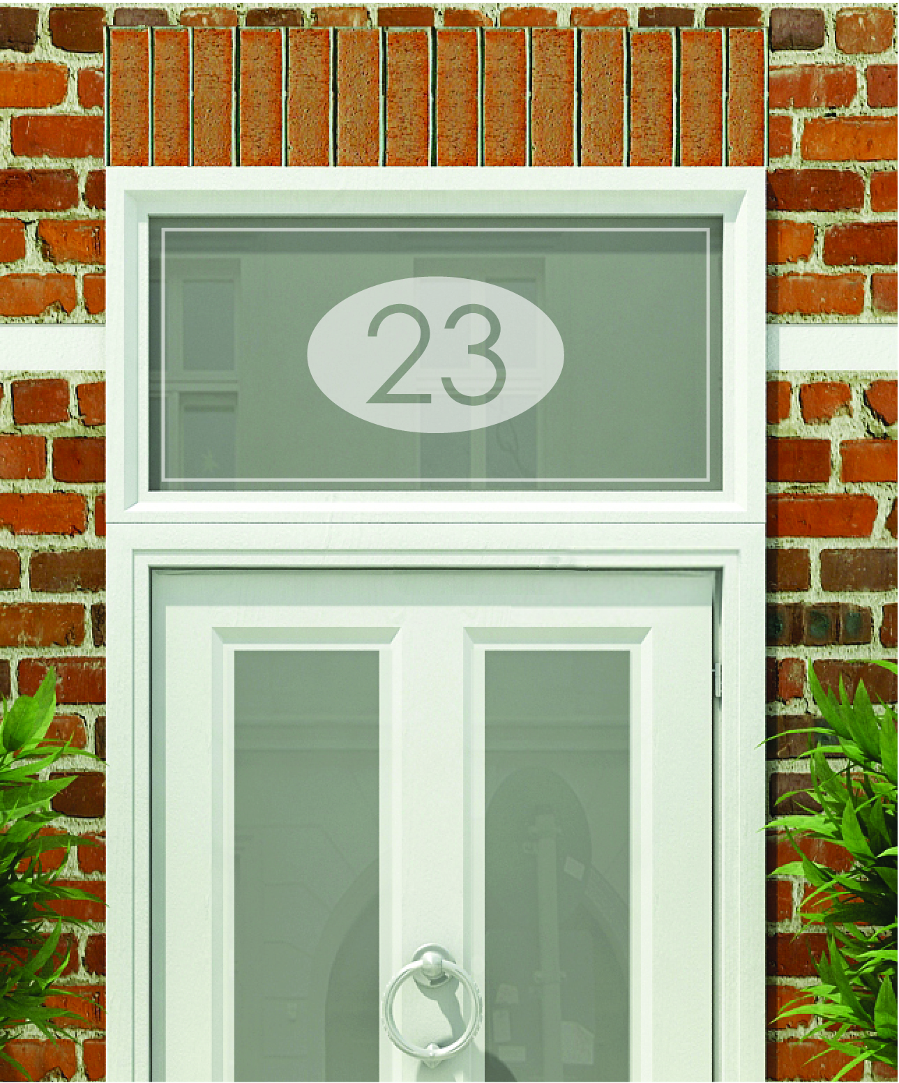 House Numbers & Text Window Design HN012