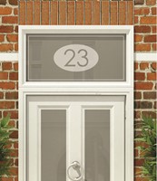 House Numbers & Text Window Design HN012