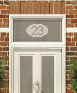 House Numbers & Text Window Design HN012