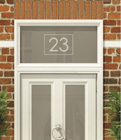 House Numbers & Text Window Design HN014