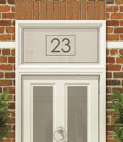 House Numbers & Text Window Design HN015