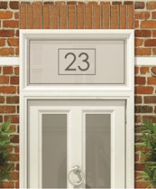 House Numbers & Text Window Design HN015