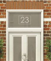 House Numbers & Text Window Design HN016