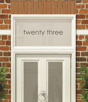 House Numbers & Text Window Design HN017
