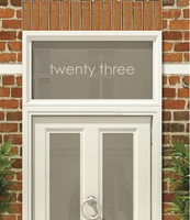 House Numbers & Text Window Design HN018