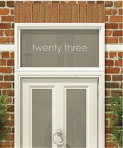 House Numbers & Text Window Design HN018