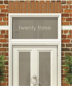 House Numbers & Text Window Design HN018
