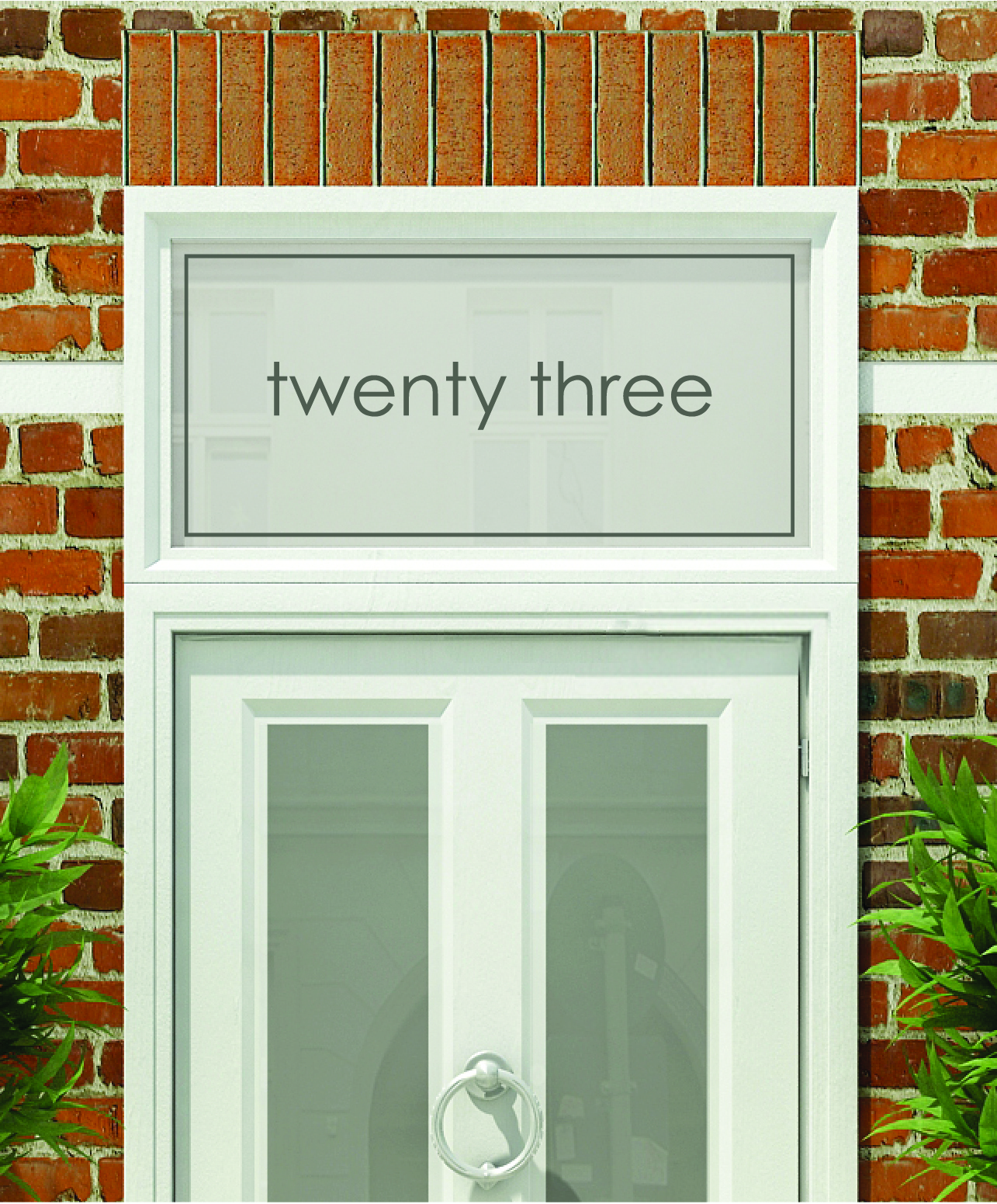 House Numbers & Text Window Design HN019