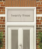 House Numbers & Text Window Design HN019