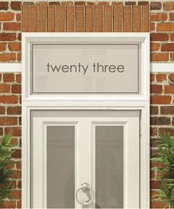 House Numbers & Text Window Design HN019