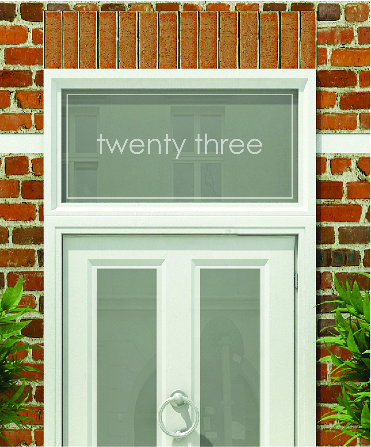 House Numbers & Text Window Design HN020