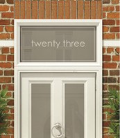 House Numbers & Text Window Design HN020