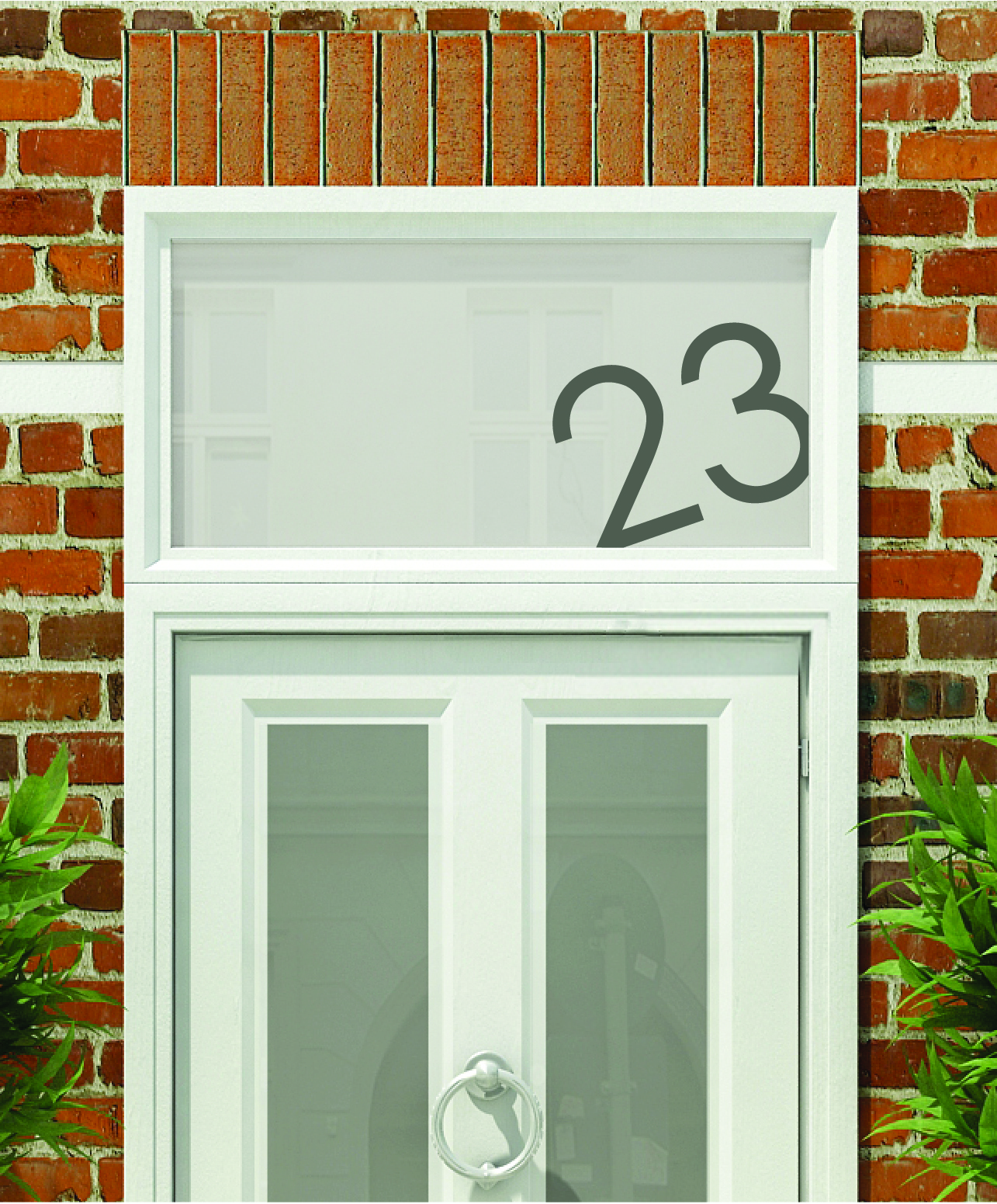 House Numbers & Text Window Design HN021