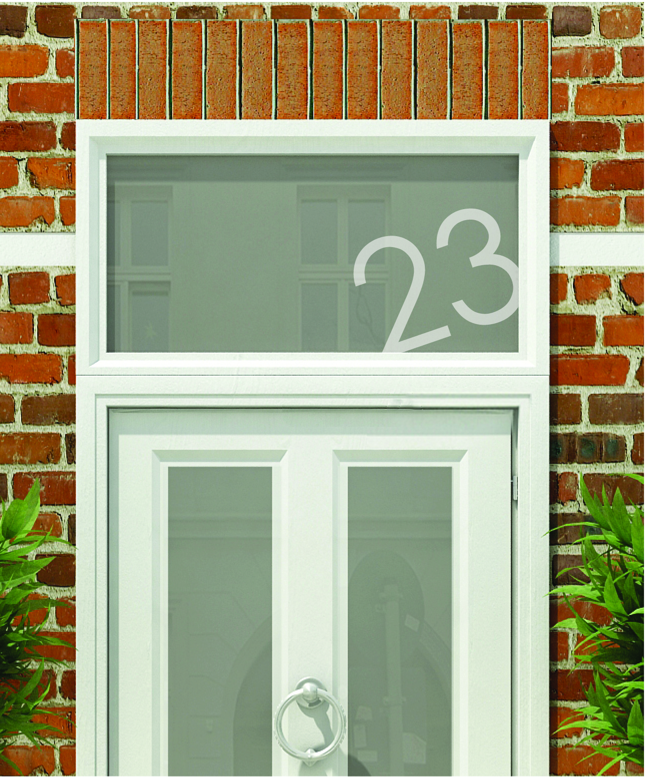 House Numbers & Text Window Design HN022