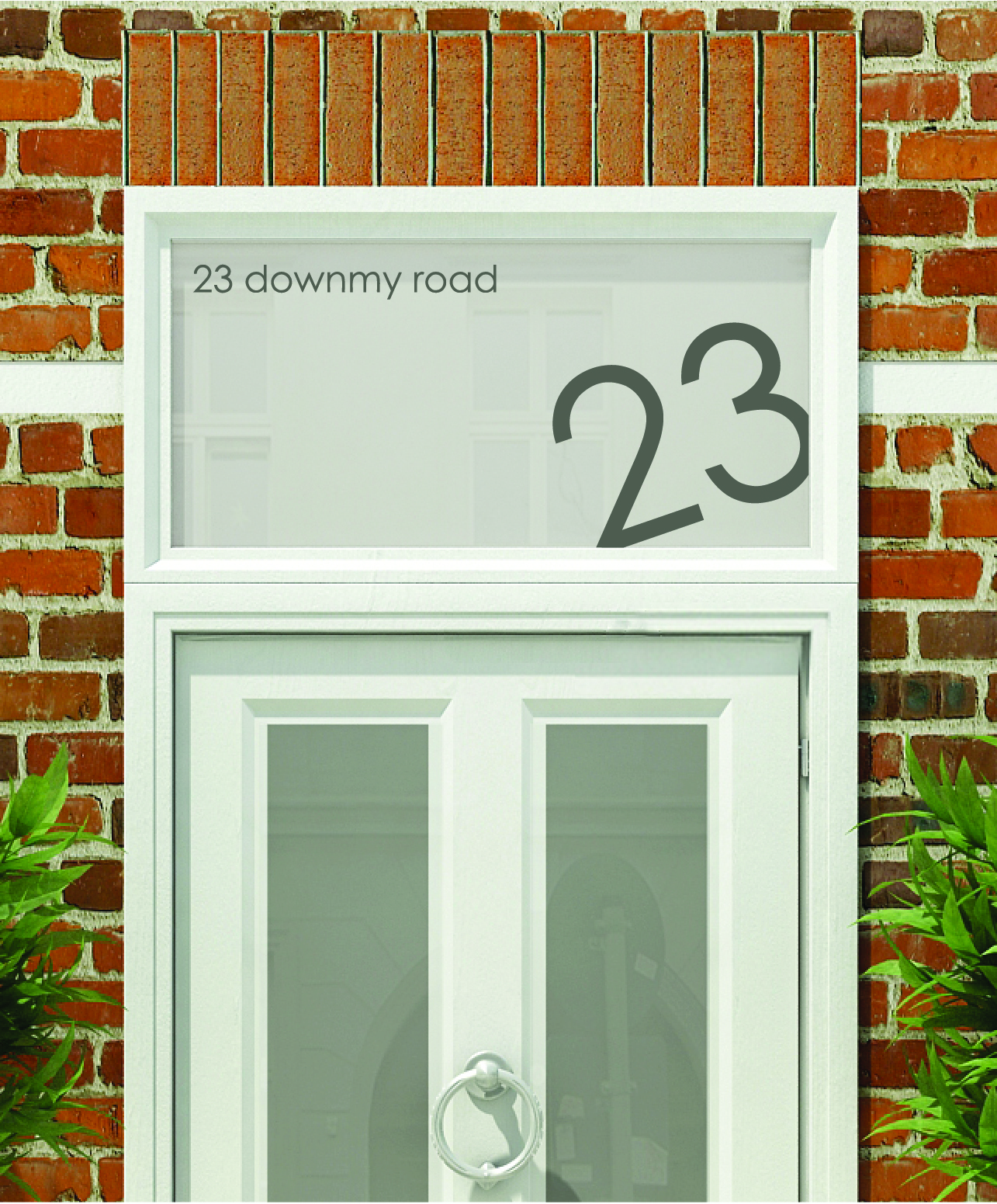House Numbers & Text Window Design HN023