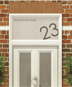 House Numbers & Text Window Design HN023