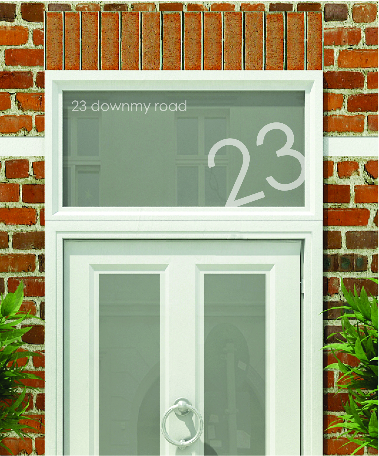 House Numbers & Text Window Design HN024