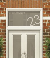 House Numbers & Text Window Design HN024