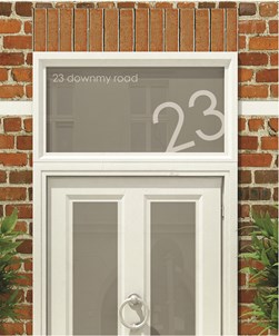 House Numbers & Text Window Design HN024
