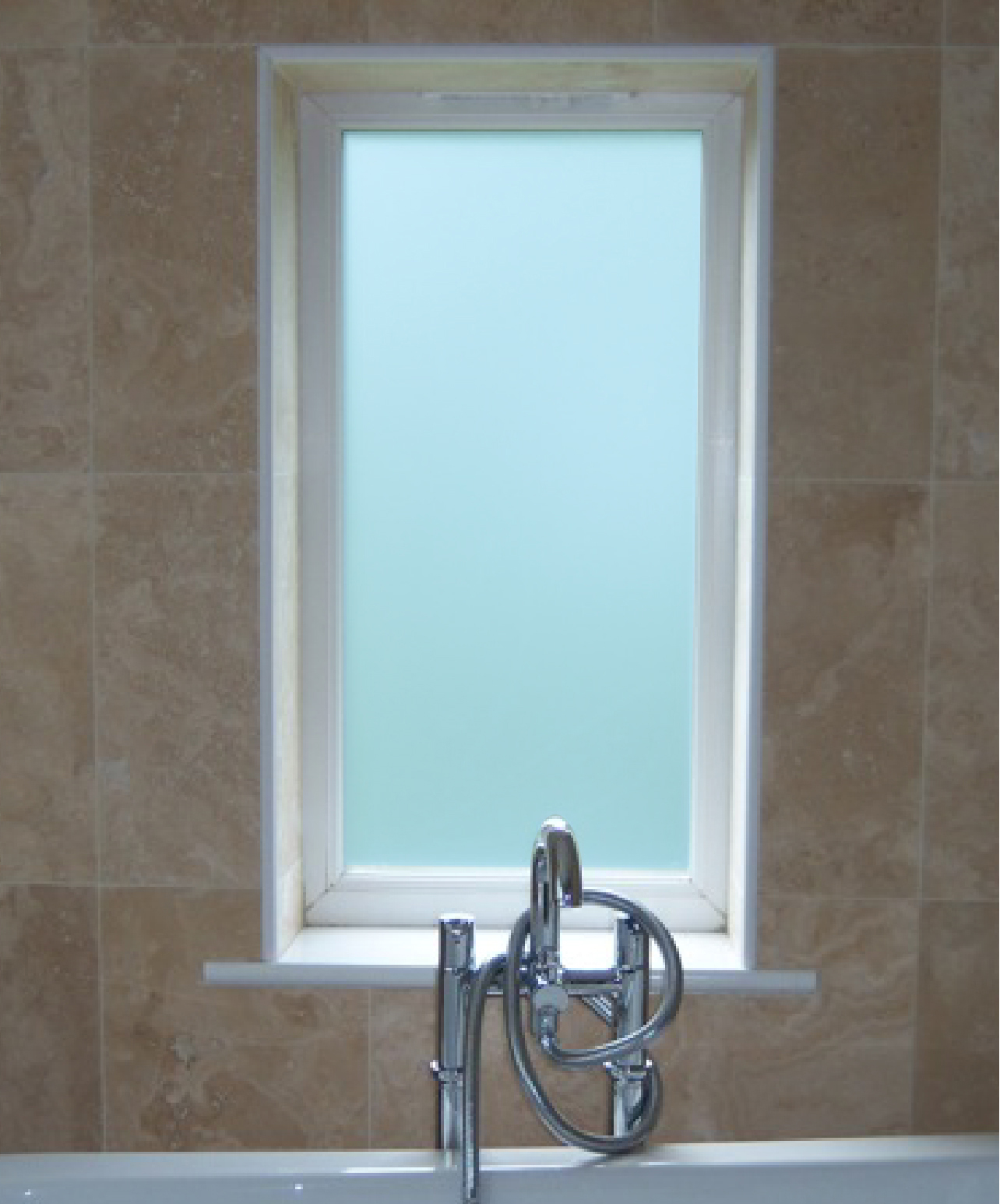 Blue Etch Frosted Window Film