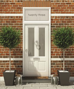 House Numbers & Text Window Design HN019