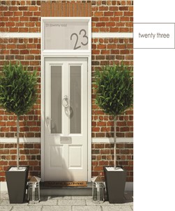 House Numbers & Text Window Design HN023