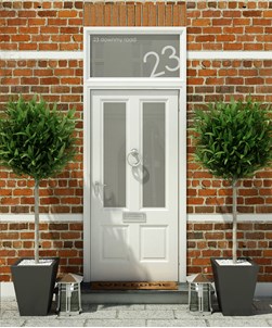 House Numbers & Text Window Design HN024